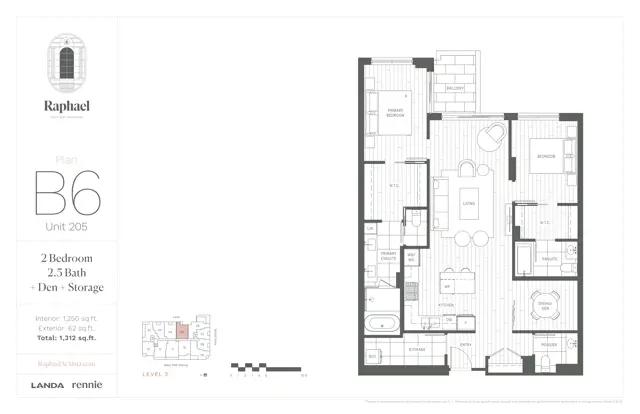 images-B6 Floorplan | 2 Bed + 2.5 Bath + Den + Storage